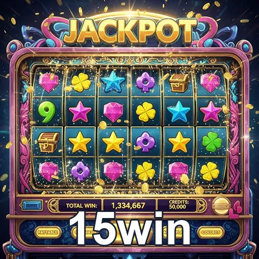Imagem de slots acessíveis na 15win com suporte em português